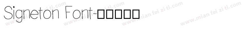 Signeton Font字体转换